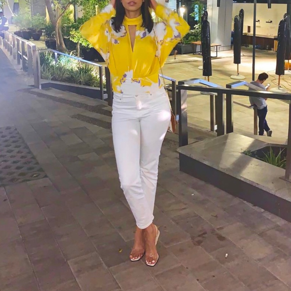 Free People Yellow Top